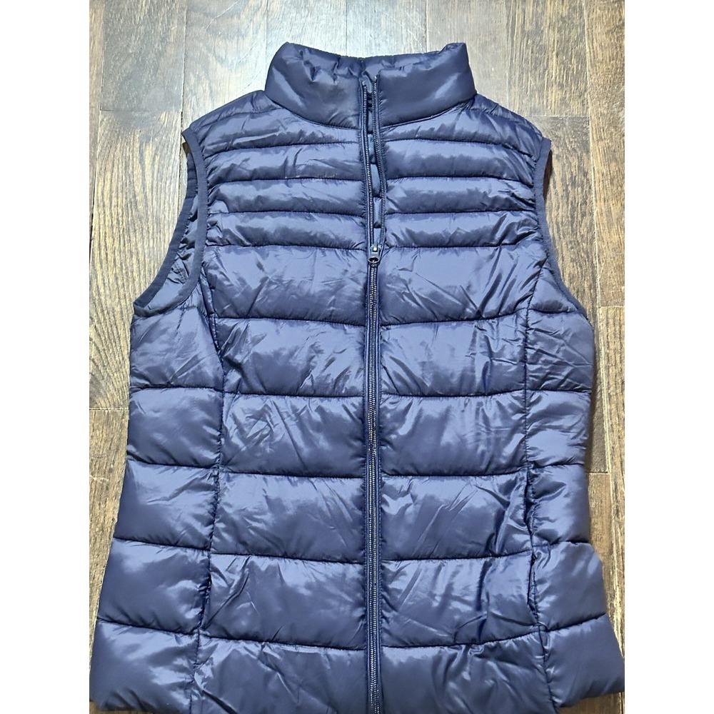 Rokka‎ & Rolla Women's S Quilted Full Zip Puffer Vest Side Pockets Lightweight